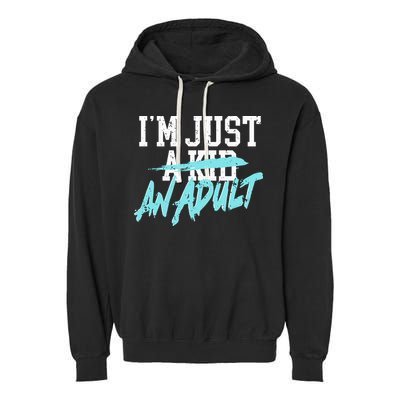 Simple Plan Im Just And Life Is A Nightmare Garment-Dyed Fleece Hoodie