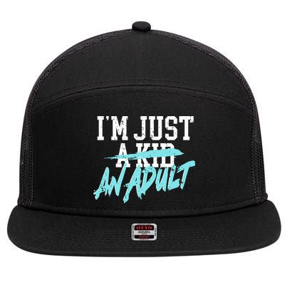 Simple Plan Im Just And Life Is A Nightmare 7 Panel Mesh Trucker Snapback Hat