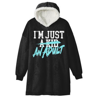 Simple Plan Im Just And Life Is A Nightmare Hooded Wearable Blanket