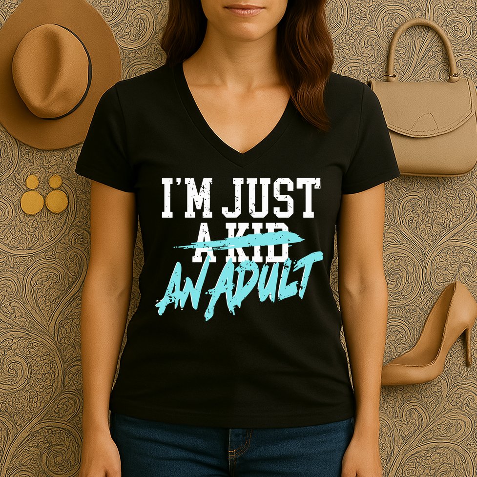Im Just And Life Is A Nightmare Women's V-Neck T-Shirt