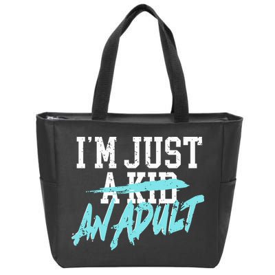 Simple Plan Im Just And Life Is A Nightmare Zip Tote Bag
