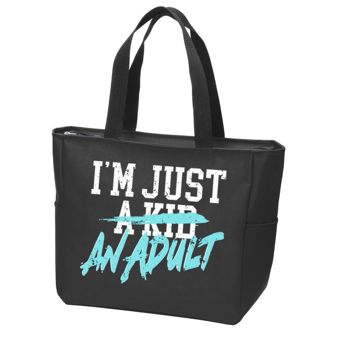 Simple Plan Im Just And Life Is A Nightmare Zip Tote Bag