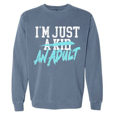 Simple Plan Im Just And Life Is A Nightmare Garment-Dyed Sweatshirt