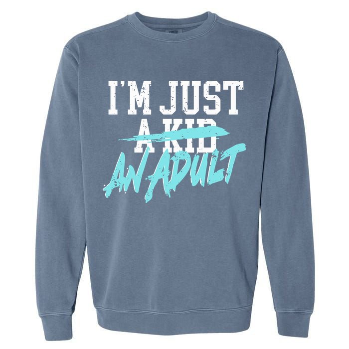 Simple Plan Im Just And Life Is A Nightmare Garment-Dyed Sweatshirt