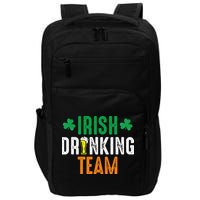 St Patrick's Irish Beer Drinking Team Ireland Flag Clover Impact Tech Backpack