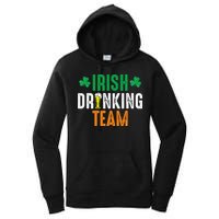 St Patrick's Irish Beer Drinking Team Ireland Flag Clover Women's Pullover Hoodie