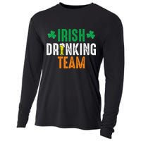 St Patrick's Irish Beer Drinking Team Ireland Flag Clover Cooling Performance Long Sleeve Crew