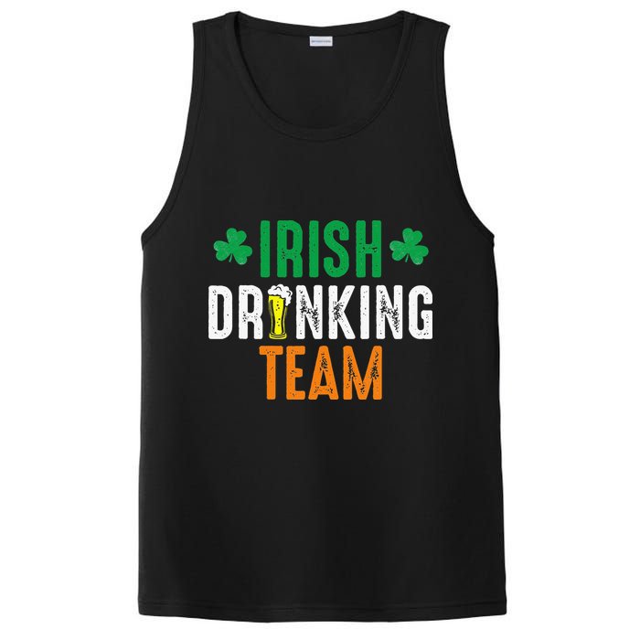 St Patrick's Irish Beer Drinking Team Ireland Flag Clover PosiCharge Competitor Tank