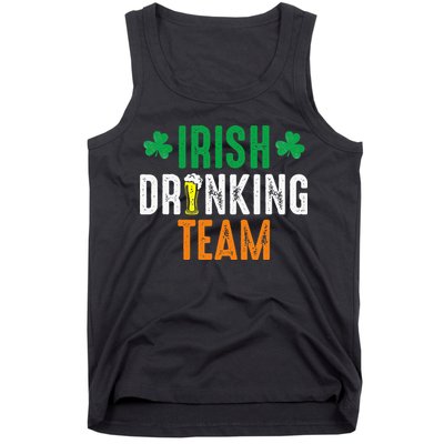 St Patrick's Irish Beer Drinking Team Ireland Flag Clover Tank Top