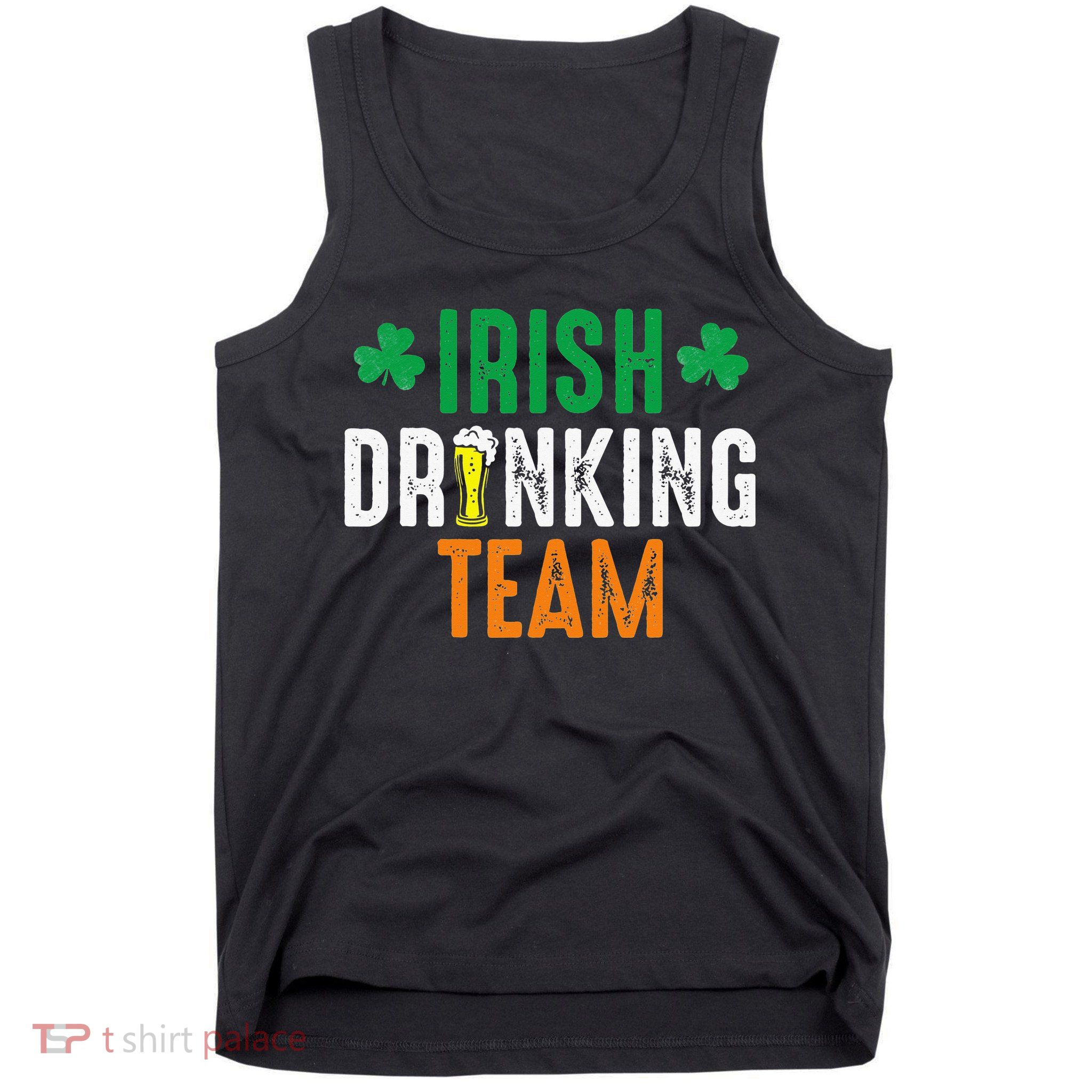 St Patrick's Irish Beer Drinking Team Ireland Flag Clover Tank Top