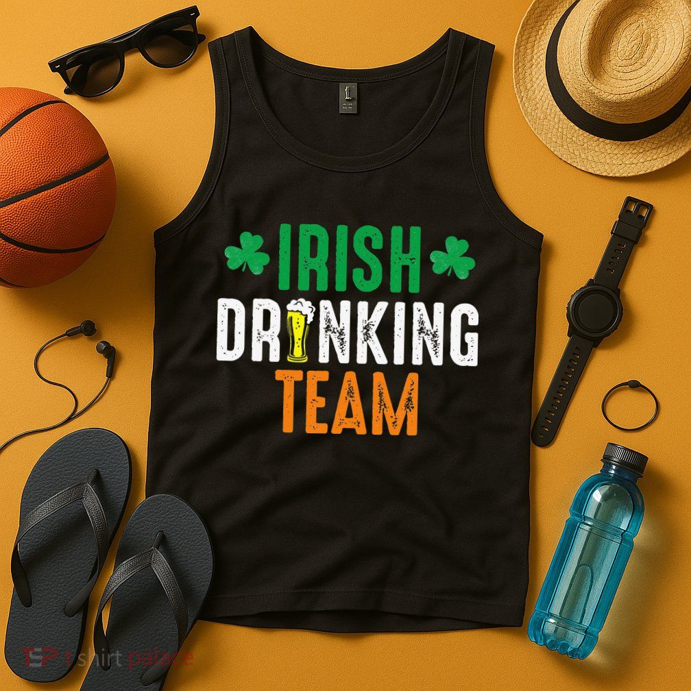 St Patrick's Irish Beer Drinking Team Ireland Flag Clover Tank Top