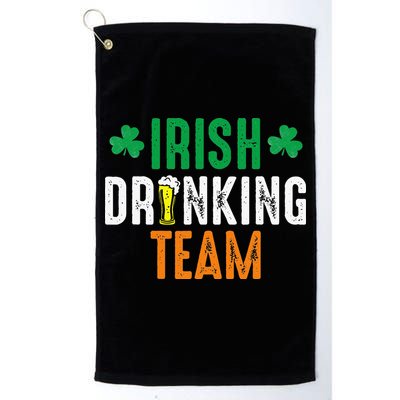 St Patrick's Irish Beer Drinking Team Ireland Flag Clover Golf Towel