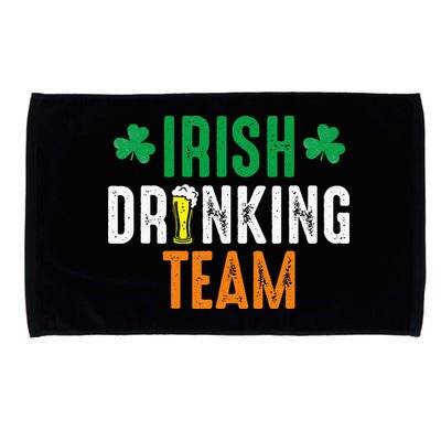 St Patrick's Irish Beer Drinking Team Ireland Flag Clover Microfiber Hand Towel