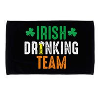 St Patrick's Irish Beer Drinking Team Ireland Flag Clover Microfiber Hand Towel