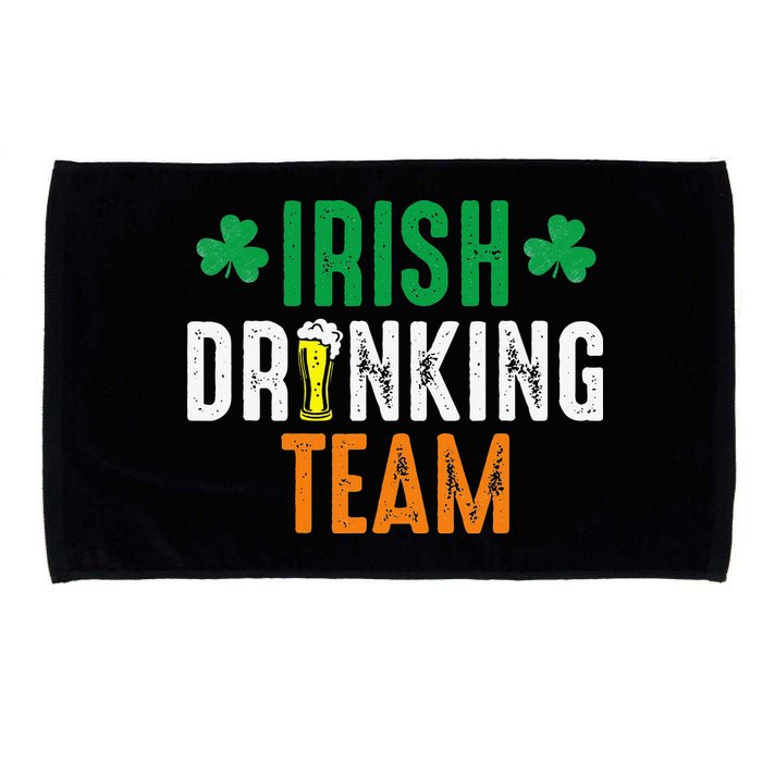 St Patrick's Irish Beer Drinking Team Ireland Flag Clover Microfiber Hand Towel
