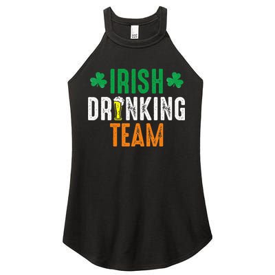 St Patrick's Irish Beer Drinking Team Ireland Flag Clover Women's Perfect Tri Rocker Tank