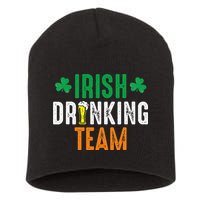 St Patrick's Irish Beer Drinking Team Ireland Flag Clover Short Acrylic Beanie