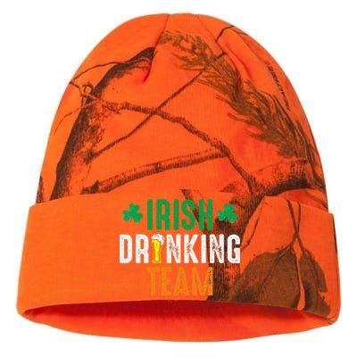 St Patrick's Irish Beer Drinking Team Ireland Flag Clover Kati Licensed 12" Camo Beanie