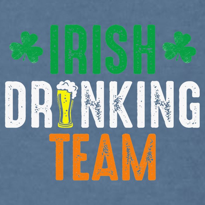 St Patrick's Irish Beer Drinking Team Ireland Flag Clover Garment-Dyed Sweatshirt
