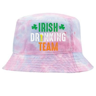 St Patrick's Irish Beer Drinking Team Ireland Flag Clover Tie-Dyed Bucket Hat