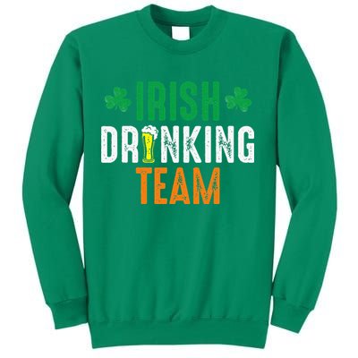 St Patrick's Irish Beer Drinking Team Ireland Flag Clover Sweatshirt