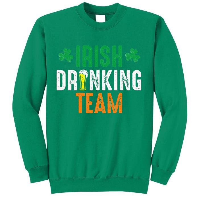 St Patrick's Irish Beer Drinking Team Ireland Flag Clover Sweatshirt