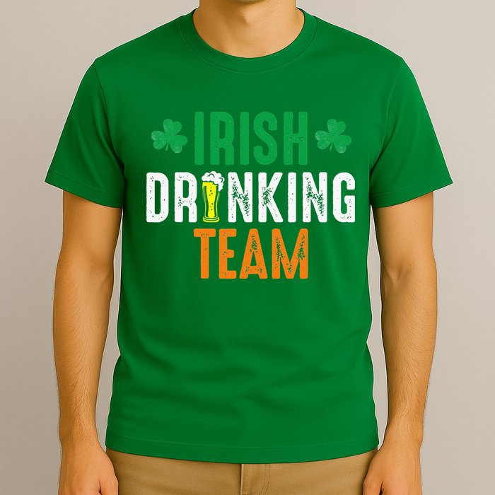 St Patrick's Irish Beer Drinking Team Ireland Flag Clover T-Shirt
