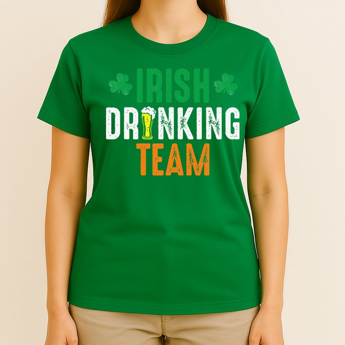 St Patrick's Irish Beer Drinking Team Ireland Flag Clover T-Shirt