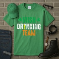St Patrick's Irish Beer Drinking Team Ireland Flag Clover Tall T-Shirt