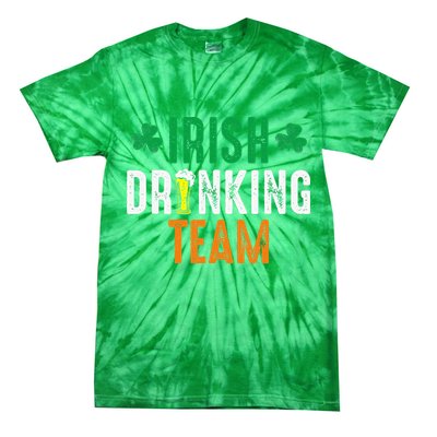 St Patrick's Irish Beer Drinking Team Ireland Flag Clover Tie-Dye T-Shirt