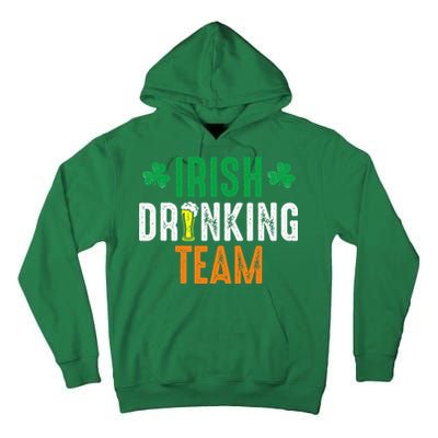 St Patrick's Irish Beer Drinking Team Ireland Flag Clover Tall Hoodie