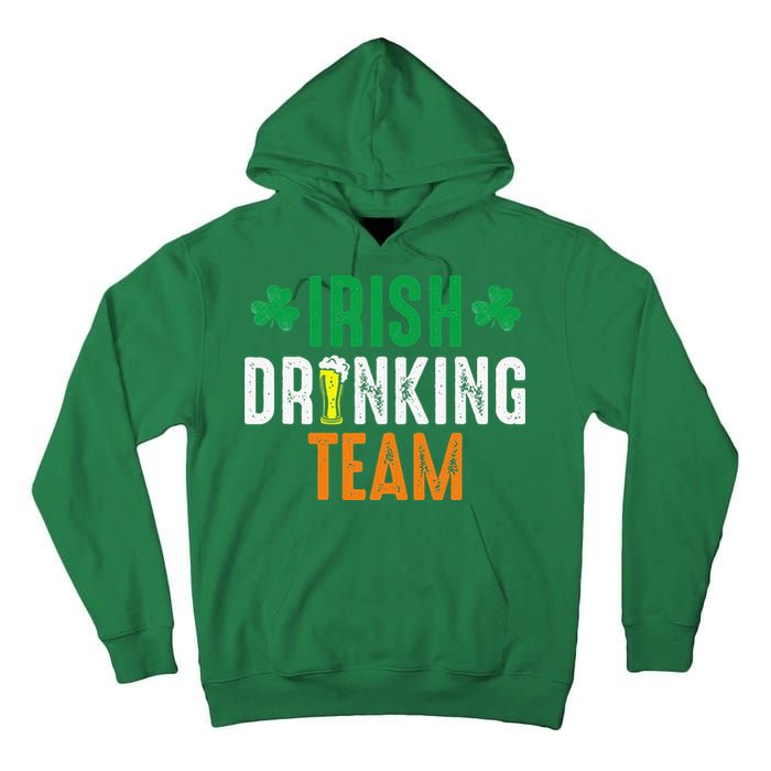 St Patrick's Irish Beer Drinking Team Ireland Flag Clover Tall Hoodie