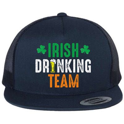 St Patrick's Irish Beer Drinking Team Ireland Flag Clover Flat Bill Trucker Hat