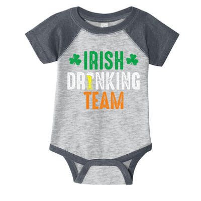 St Patrick's Irish Beer Drinking Team Ireland Flag Clover Infant Baby Jersey Bodysuit