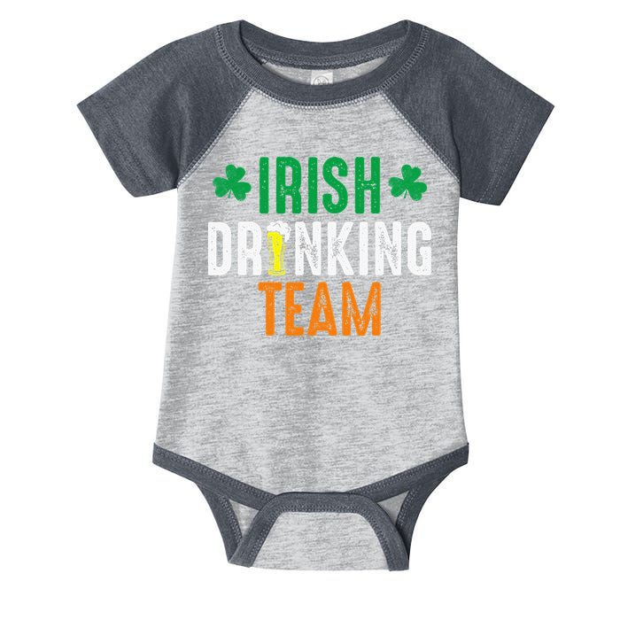 St Patrick's Irish Beer Drinking Team Ireland Flag Clover Infant Baby Jersey Bodysuit