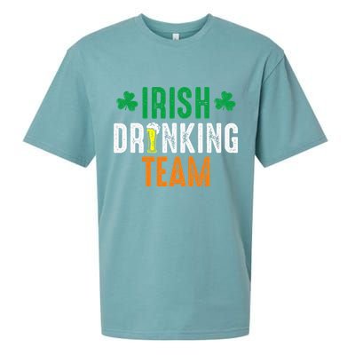 St Patrick's Irish Beer Drinking Team Ireland Flag Clover Sueded Cloud Jersey T-Shirt