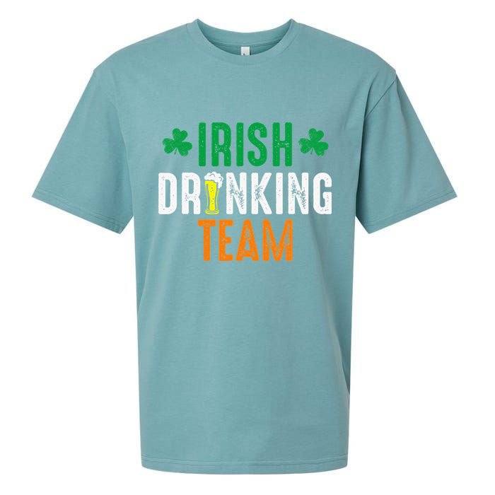 St Patrick's Irish Beer Drinking Team Ireland Flag Clover Sueded Cloud Jersey T-Shirt