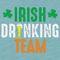 St Patrick's Irish Beer Drinking Team Ireland Flag Clover Sueded Cloud Jersey T-Shirt