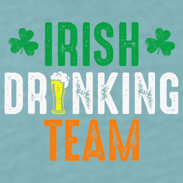 St Patrick's Irish Beer Drinking Team Ireland Flag Clover Sueded Cloud Jersey T-Shirt