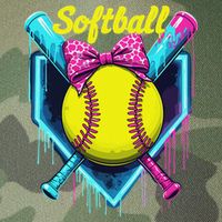 Softball Player Ice Cream Softball Drip Legacy Tie Dye Trucker Hat