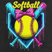 Softball Player Ice Cream Softball Drip Cool Comfort Performance Bucket Hat