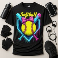 Softball Player Ice Cream Softball Drip Performance Shirt