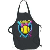 Softball Player Ice Cream Softball Drip Apron