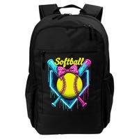 Softball Player Ice Cream Softball Drip Backpack