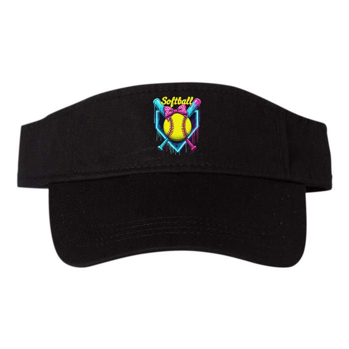 Softball Player Ice Cream Softball Drip Visor