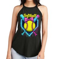 Softball Player Ice Cream Softball Drip Women's Perfect Tri Rocker Tank