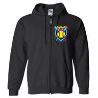Softball Player Ice Cream Softball Drip Full Zip Hoodie