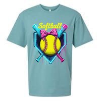 Softball Player Ice Cream Softball Drip Sueded Cloud Jersey T-Shirt