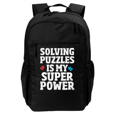 Solving Puzzles Is My Super-Power Autism Awareness  Meaningful Gift Daily Commute Backpack