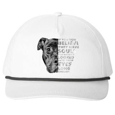 Soul Pitbull I Love Pitbull Dog Lover Snapback Five-Panel Rope Hat